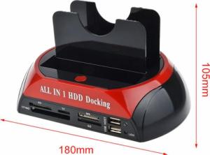 Stacja dokująca Retoo STACJA DOKUJĄCA DYSKÓW SATA IDE ATA HDD USB MINI 16