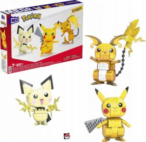 Mattel mega construx pokemon pikachu pichu raichu klocki 1