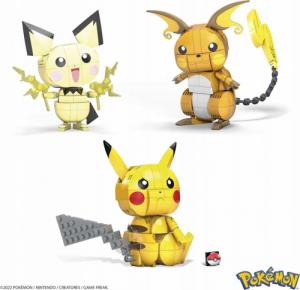 Mattel mega construx pokemon pikachu pichu raichu klocki 6