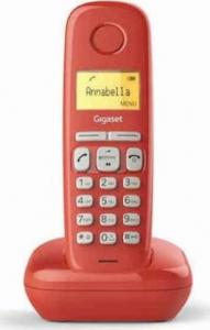 Telefon stacjonarny Orbegozo Telefon Bezprzewodowy Orbegozo A170 Czerwony 1,5" 1
