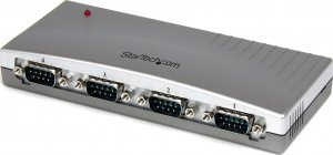Adapter USB StarTech USB - RS-232 x4 Szary  (S55056332) 1