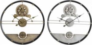 DKD Home Decor Zegar Ścienny DKD Home Decor Srebrzysty Złoty Żelazo Koła zębate (2 pcs) (60 x 5 x 60 cm) 1