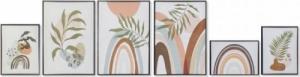 DKD Home Decor Obraz DKD Home Decor Kartki (40 x 2.8 x 60 cm) (6 pcs) 1