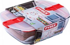 Pyrex Set Pojemników na Lunch Pyrex Cook & Heat Szkło Przezroczysty (2 pcs) 1