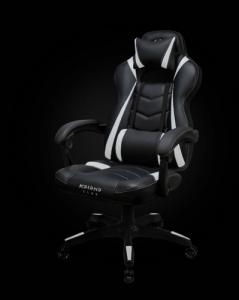 Fotel Katana Clan Takeda czarno-biały 4