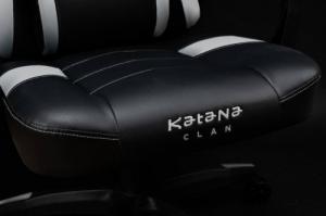 Fotel Katana Clan Takeda czarno-biały 5