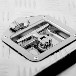 MSW Skrzynka narzędziowa transportowa aluminiowa zamykana na klucz 280 l 177 x 40 x 40 cm Skrzynka narzędziowa transportowa aluminiowa zamykana na klucz 280 l 177 x 40 x 40 cm 3