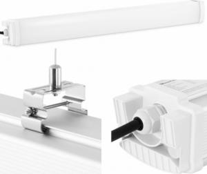 Wiesenfield Lampa oprawa LED wodoodporna hermetyczna do magazynu piwnicy IP65 4400 lm 90 cm 40 W Lampa oprawa LED wodoodporna hermetyczna do magazynu piwnicy IP65 4400 lm 90 cm 40 W 1