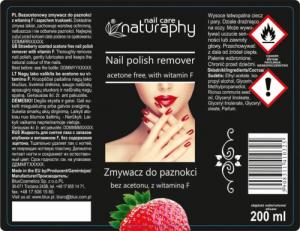 BluxCosmetics Zmywacz do paznokci o zapachu truskawki 200 ml 2
