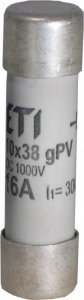 Eti-Polam Wkładka bezpiecznikowa cylindryczna PV 10x38mm 25A gPV 900V DC CH10 002625109 1