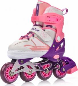 Rolki Meteor Rox rekreacyjne regulowane różowe r. 30-33 2
