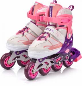 Rolki Meteor Rox rekreacyjne regulowane różowe r. 30-33 3