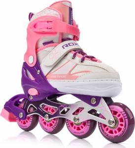 Rolki Meteor Rox rekreacyjne regulowane różowe r. 30-33 5