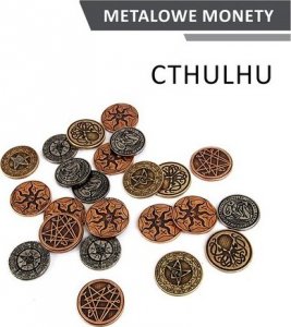 Drawlab Entertainment Metalowe Monety - Cthulhu (zestaw 24 monet) 1