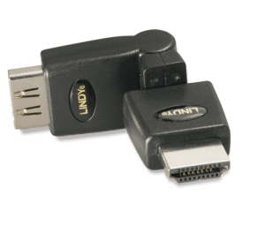 Adapter AV Lindy HDMI - HDMI czarny (41096) 1