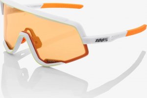 100% Okulary 100% GLENDALE Soft Tact Oxyfire White - Persimmon Lens (Szkło Pomarańczowe) (NEW 2021) 1