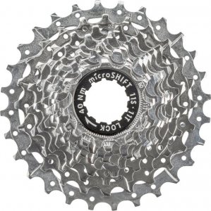 Microshift Kaseta MICROSHIFT CENTOS 11.rzędowa, Stalowa, Kompatybilna z Shimano, 11-12-13-14-15-16-17-19-21-23-25, Chrom, (NEW) 2