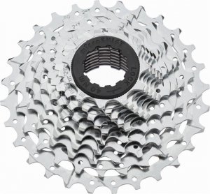 Microshift Kaseta MICROSHIFT R10 10.rzędowa, Stalowa, Kompatybilna z Shimano, 11-12-13-14-15-17-19-21-24-28, Chrom (NEW) 2