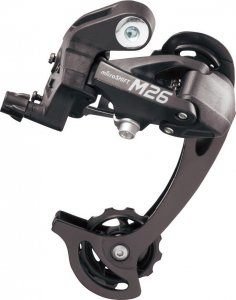 Microshift Przerzutka Tylna MICROSHIFT, 7-8.rzędowa(2/3x7/8), Kompatybilna z Shimano, Długi Wózek, Max. Tryb 28-36T, Min. Tryb 11-12T, Pojemność 45T (NEW) 2