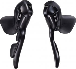 Microshift Klamkomanetki MICROSHIFT XLE, Para, 10.rzędowe, Kompatybilne z Shimano, Dual Control, Lewa Klamka Tylko z Dźwignią Hamulca, Czarne (NEW) 2