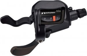 Microshift Manetka MICROSHIFT MARVO, Lewa, 3.rzędowa, Kompatybilna z Shimano, Xpress Trigger, Optyczny Wskaźnik Przełożeń (NEW) 2