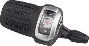 Microshift Manetka MICROSHIFT, Lewa, 3.rzędowa, Kompatybilna z Shimano, Twist Shifter, Friction/Optyczny Wskaźnik Przełożeń (NEW) 2