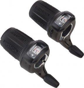 Microshift Manetki MICROSHIFT, Para, 8.rzędowe(3x8), Kompatybilne z Shimano, Twist Shifter, Optyczny Wskaźnik Przełożeń (NEW) 2