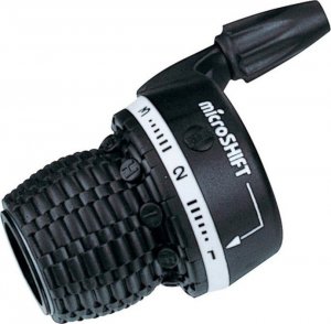 Microshift Manetka MICROSHIFT, Lewa, 3.rzędowa, Kompatybilna z Shimano, Twist Shifter, Indeksowanie (NEW) 2
