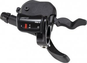 Microshift Manetka MICROSHIFT, Prawa, 8.rzędowa, Kompatybilne z Shimano, Xpress Shifter, Optyczny Wskaźnik Przełożeń, Czarna (NEW) 2