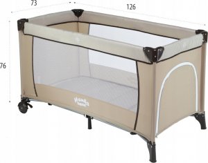 Hanks Kids ŁÓŻECZKO TURYSTYCZNE SIMPLE BEIGE HANKSKIDS 13