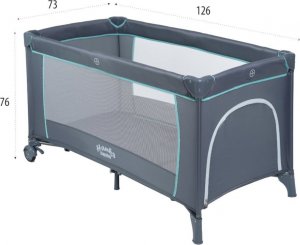 Hanks Kids ŁÓŻECZKO TURYSTYCZNE SIMPLE GREY HANKSKIDS 3