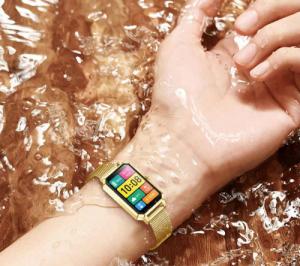 Smartwatch Rubicon RNCE86 Złoty + różowy pasek 7