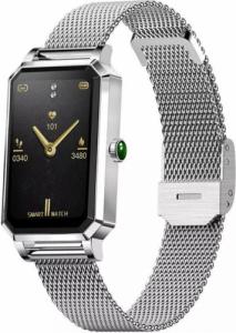 Smartwatch Rubicon RNCE86 Srebrny + różowy pasek 3