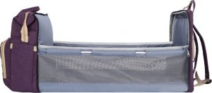 OEM Duży wielofunkcyjny plecak / torba dla mamy z funkcją spania fioletowy 8