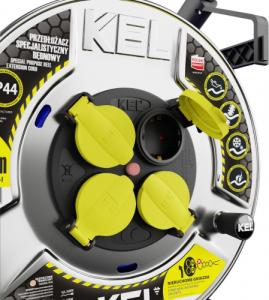 Plastrol Przedłużacz bębnowy SCHUKO 4x2p+Z IP44 16A 3x2,5 40m BLUE 9