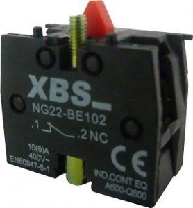XBS Styk pomocniczy rozwierny 1 NC NG22-BE102 czerwony 6A XBS 1