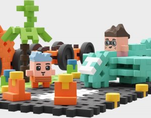 Marioinex Klocki Mini Waffle 148 el. Pokaz lotniczy 3