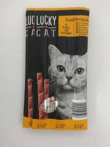PENNY MARKT LUCKY CAT KABANOS DRÓB, WĄTRÓBKA, KOCIA  TRAWA, 10szt./50g 2