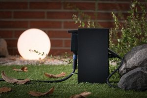 Paulmann Outdoor kolumna z gniazdami czujnik zmierzchu IP44 230V Stal szlachetna Antracyt 8