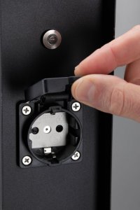 Paulmann Outdoor kolumna z gniazdami czujnik zmierzchu IP44 230V Stal szlachetna Antracyt 10