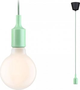 Lampa wisząca Paulmann Lampa wisząca Neordic Ketil  max1x60W E27 jasno-zielony 230V tkanina/silikon 1