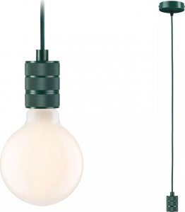 Lampa wisząca Paulmann Lampa wisząca Neordic Tilla max1x60W E27 ciemno-zielony 230V tkanina/metal 1