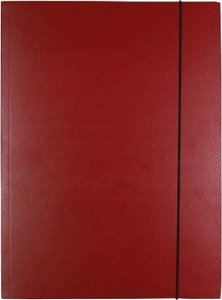 Office Products Teczka z gumką OFFICE PRODUCTS Natura, karton/lakier, A4, 300gsm, 3-skrz., mix kolorów 2