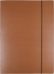 Office Products Teczka z gumką OFFICE PRODUCTS Natura, karton/lakier, A4, 300gsm, 3-skrz., mix kolorów 6