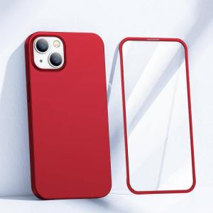 Joyroom Joyroom 360 Full Case etui pokrowiec do iPhone 13 obudowa na tył i przód + szkło hartowane czerwony (JR-BP927 red) 2