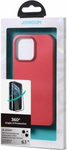 Joyroom Joyroom 360 Full Case etui pokrowiec do iPhone 13 obudowa na tył i przód + szkło hartowane czerwony (JR-BP927 red) 5