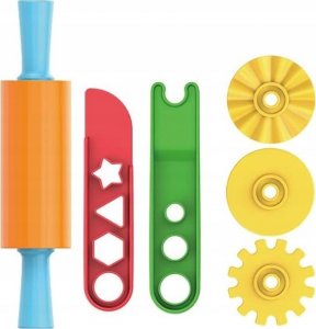 Keyroad Zestaw narzędzi do ciastoliny KEYROAD, wałek, nożyk, 3 kółka do cięcia, zawieszka, mix kolorów 2