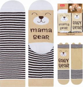 Soxo Komplet skarpetek dla mamy i dziecka - "Bear" 1