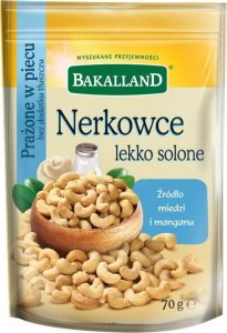 bakalland Orzechy nerkowca lekko solone, Bakalland, 70gr 1