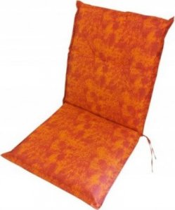 Vog Poduszka na krzesło z oparciem pomarańczowa 100 x 50 cm 1